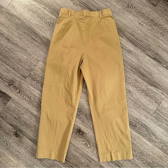 Etro Milan Tan Khaki Pleat Front Pants - Picture 6 of 8